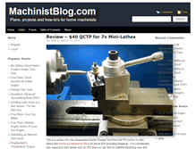 Tablet Screenshot of machinistblog.com